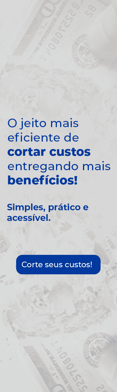 Banner comercial, cortando custo e ganhando benefícios.