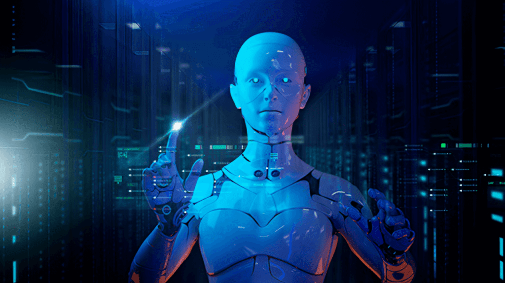O que são agentes de inteligência artificial? l Robô representando a inteligência artificial l Corporis Brasil