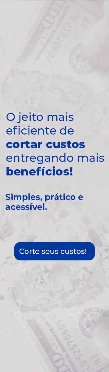 Banner comercial, cortando custo e ganhando benefícios.