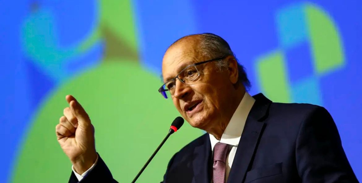 Alckmin falando sobre tarifas de produtos Brasileiros