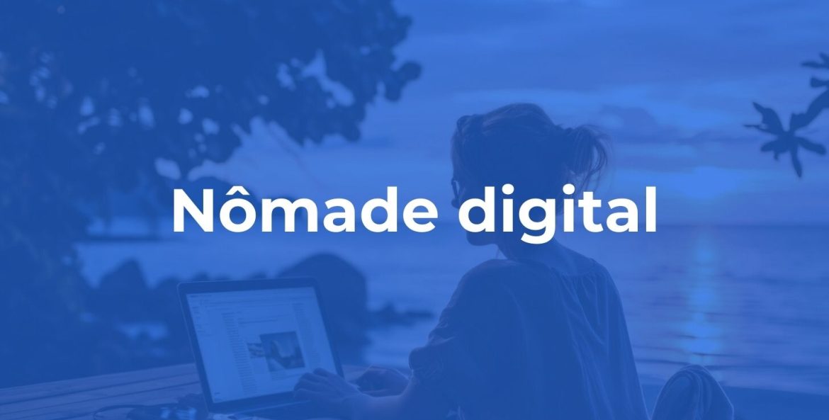 Mulher trabalhando da praia