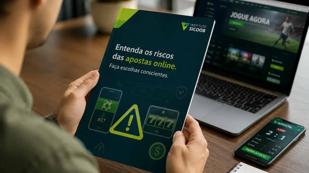 Instituto Sicoob lança cartilha para orientar brasileiros sobre os riscos das apostas online