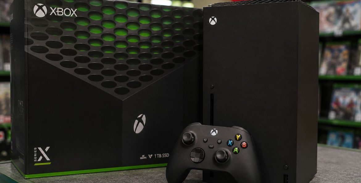 Xbox series na caixa