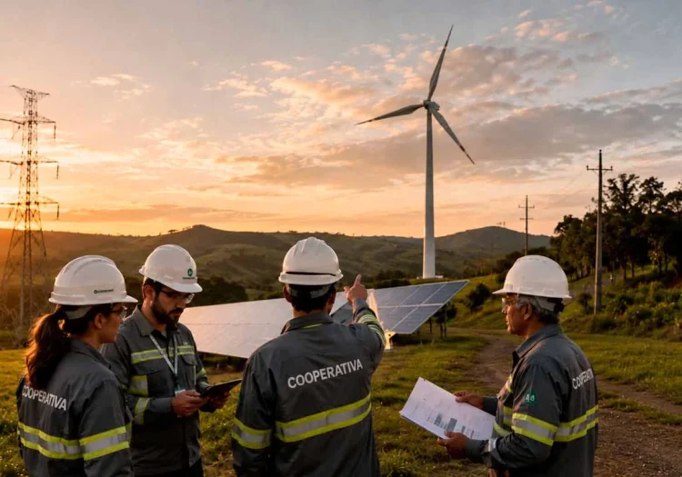 Cooperativa do rs trabalhando com energia eolica