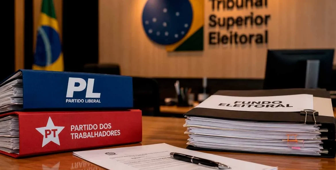 Partidos do PT e PL no TSE