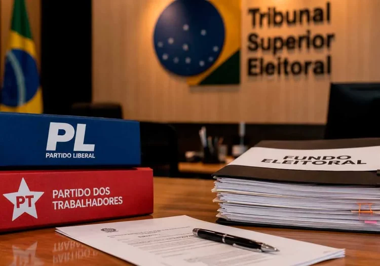 Partidos do PT e PL no TSE