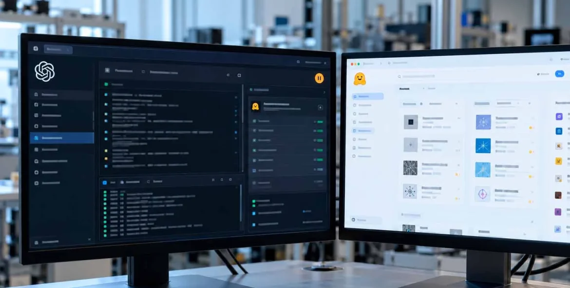 Tela mostrando os agentes da openai