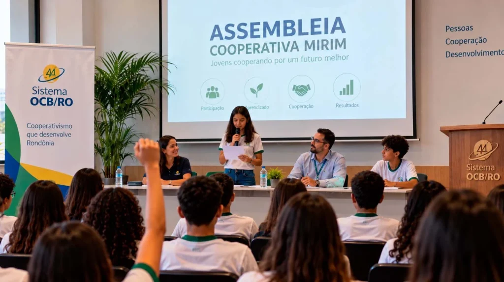 Cooperativa mirim realiza assembleia em Rondônia com apoio do Sistema OCB/RO