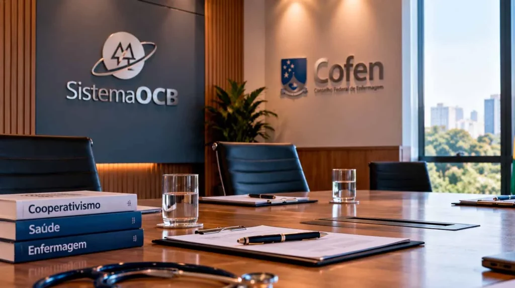 Sistema OCB e Cofen discutem ações para cooperativas de enfermagem