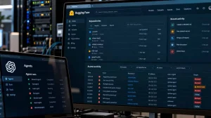 Telas mostrando dashboard da OpenAI